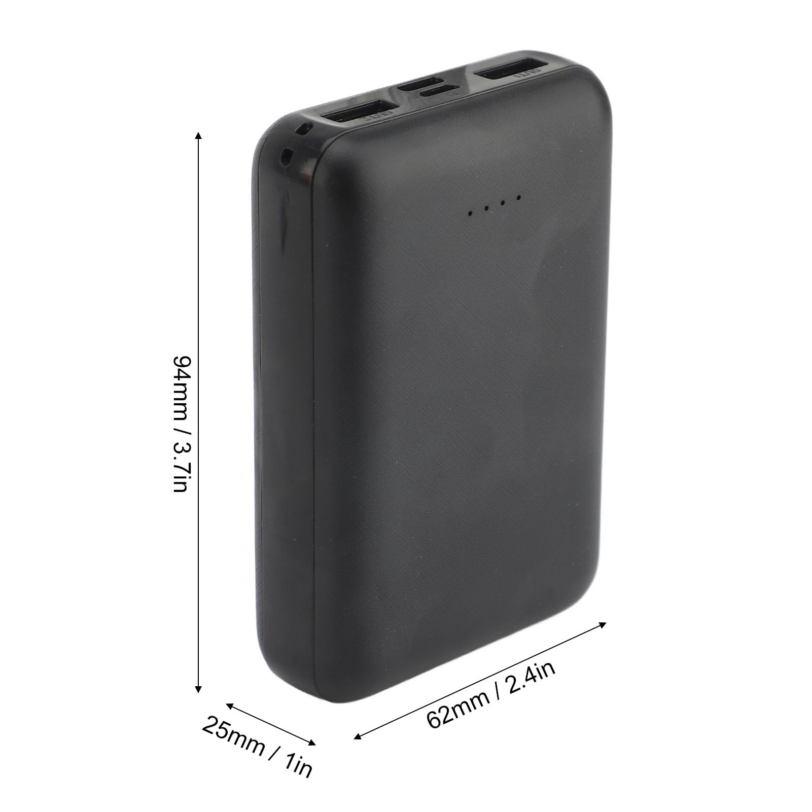 Gilet Chauffant Power Bank Compact Portable 10000mAh Batterie pour Gilets Chauffants Pantalons Vestes Noir pour Les Activités de Plein Air