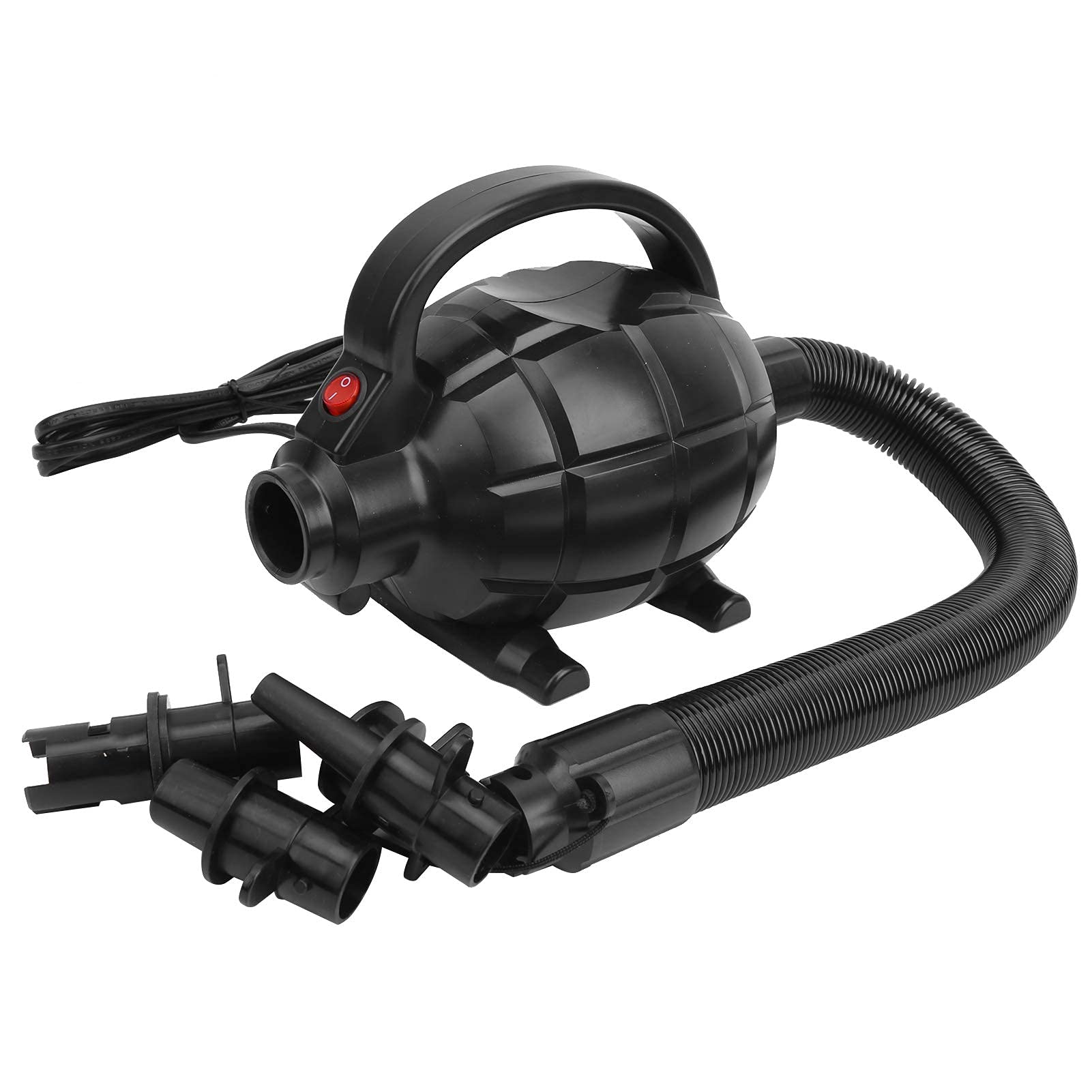 Alomejor Pompe à Air électrique 600W, Pompe de Gonflage Portative de Matelas de Radeau de Bateau Gonflable pour la Prise de L'UE