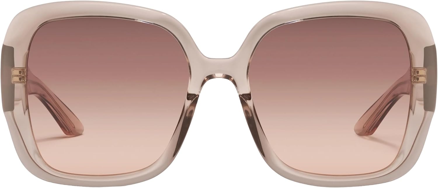 QUAY - Women's Full Glam Sunglasses, Square Lenses with UV Protection