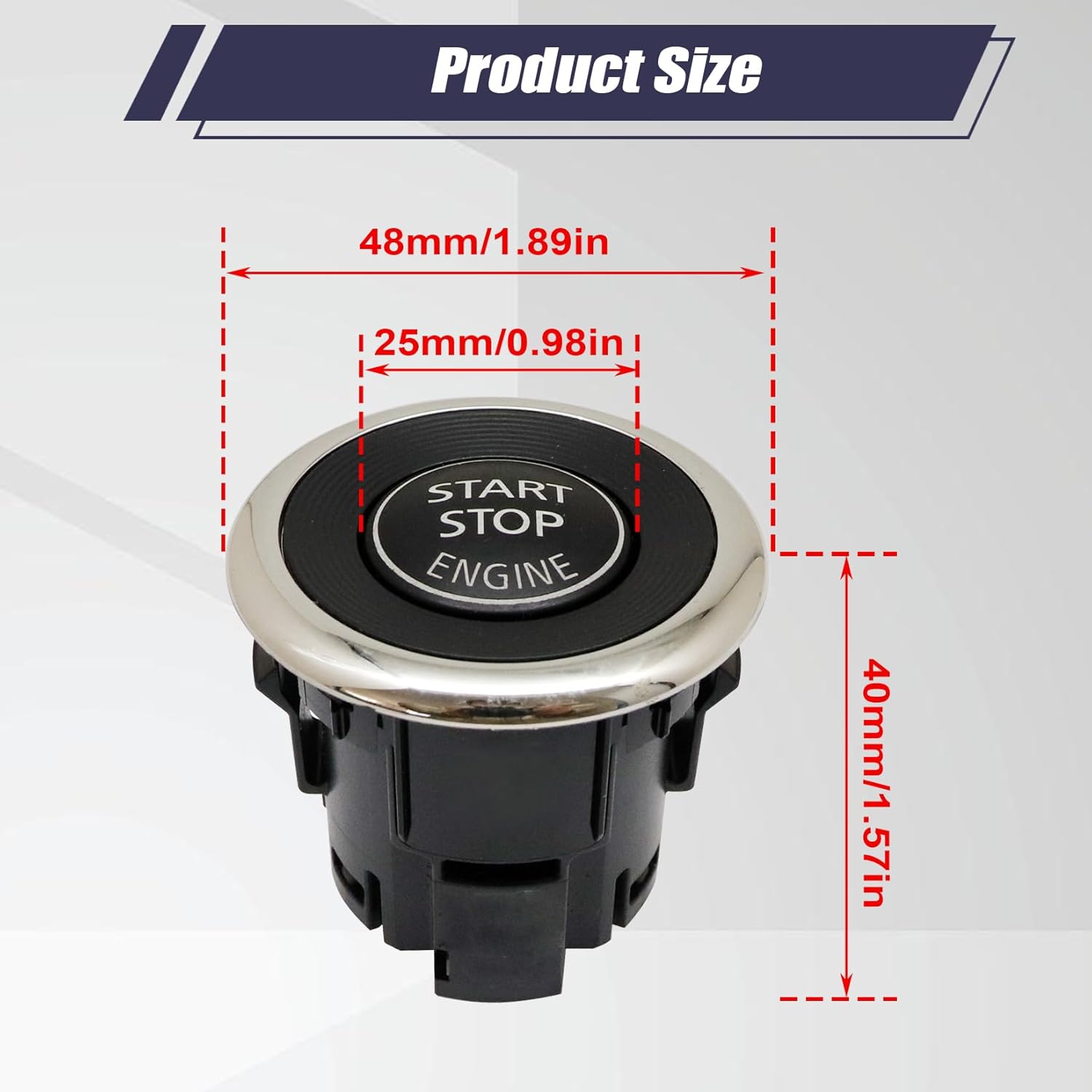 Engine Ignition Start-Stop Switch Button 285903JA0A fit for Nissan Altima Maxima Murano Qashqai Titan Pathfinder Rogue X-Trail 2013-2020 fit for BMW X3 F25 2011-2013 Switch Start-Stop Button