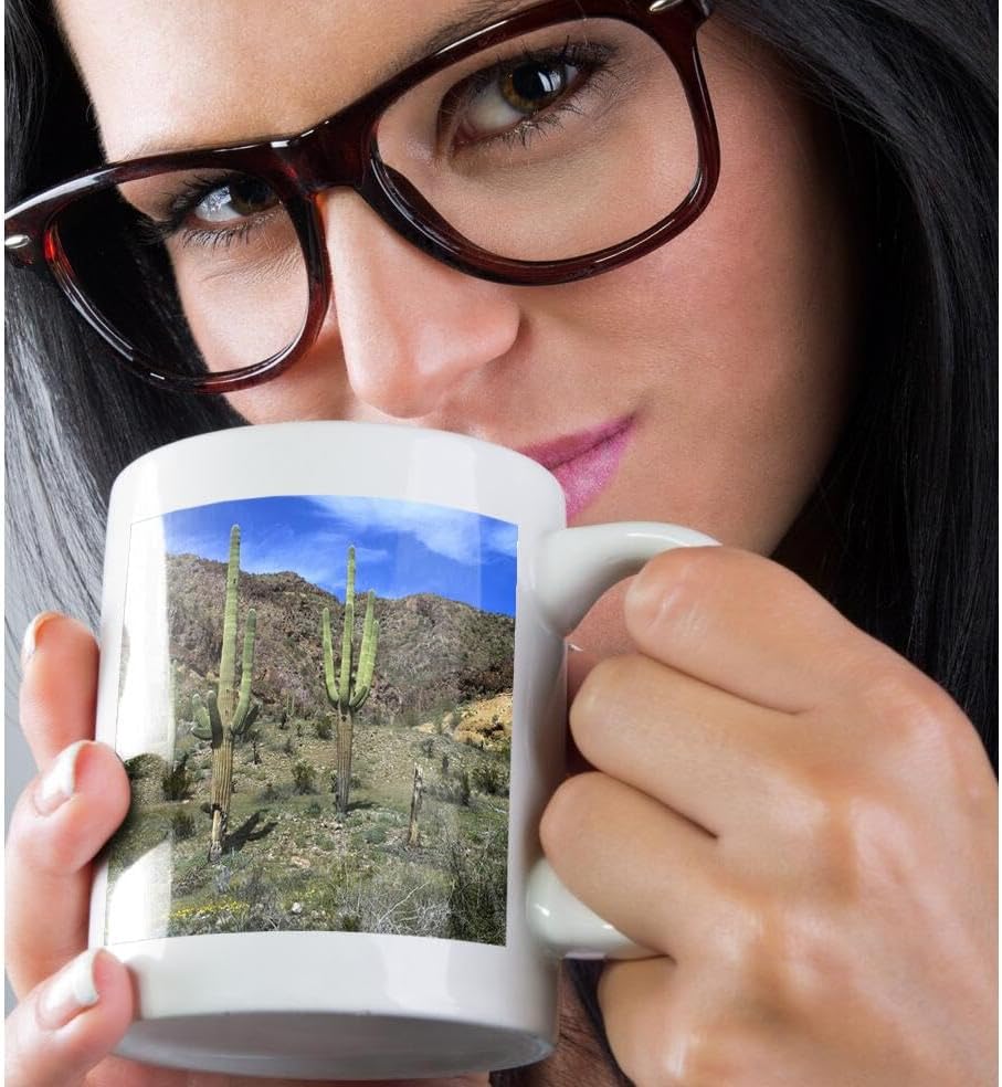 Miniatura 2 de 3dRose USA, Arizona, Ajo, Saguaro cacti - US03 PHA0020 - Peter Hawkins - Mugs (mug_142507_1)