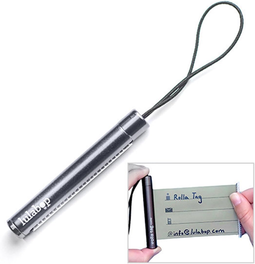 Bag Tag - RollaTag, Best Travel ID Retractable Label for Luggage