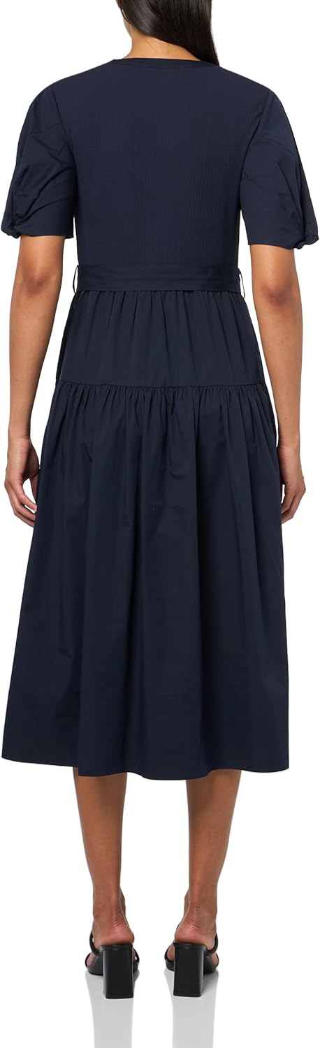 Derek Lam 10 Crosby Womens Natalia Mixed Media Dress - Image 2