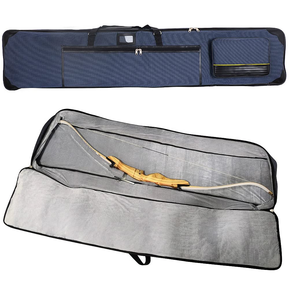 AMEYXGS Sac d'arc Classique de tir à l'arc étui à Arc Long 65/67 Pouces Sac à Arc en Tissu Oxford Support pour flèches et Accessoires