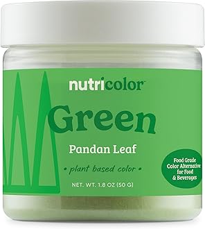 Nutricost Green Plant Based Food Coloring From Pandan Leaf Powder (50 Servings) - Nutricolor Color Alternative For Food & Beverages