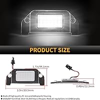 Vista 5 de Gempro Luces LED para matrícula, parachoques trasero, montaje de lámparas para Dodge Charger Challenger, Avenger Magnum Dart, 6000 K, color blanco