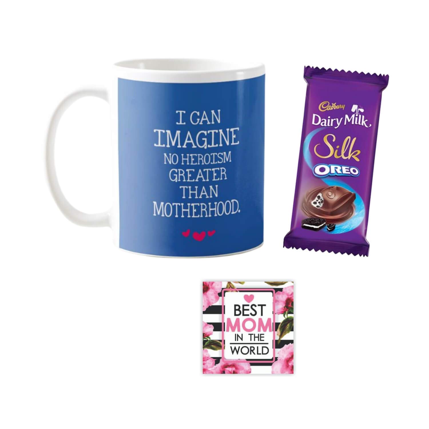 YaYa cafe™ Mother's Day Chocolate Gifts Combo for Motherhood Mug, 1 Dairy Milk Silk Oreo Chocolates 60 gm, with Coaster-image-22