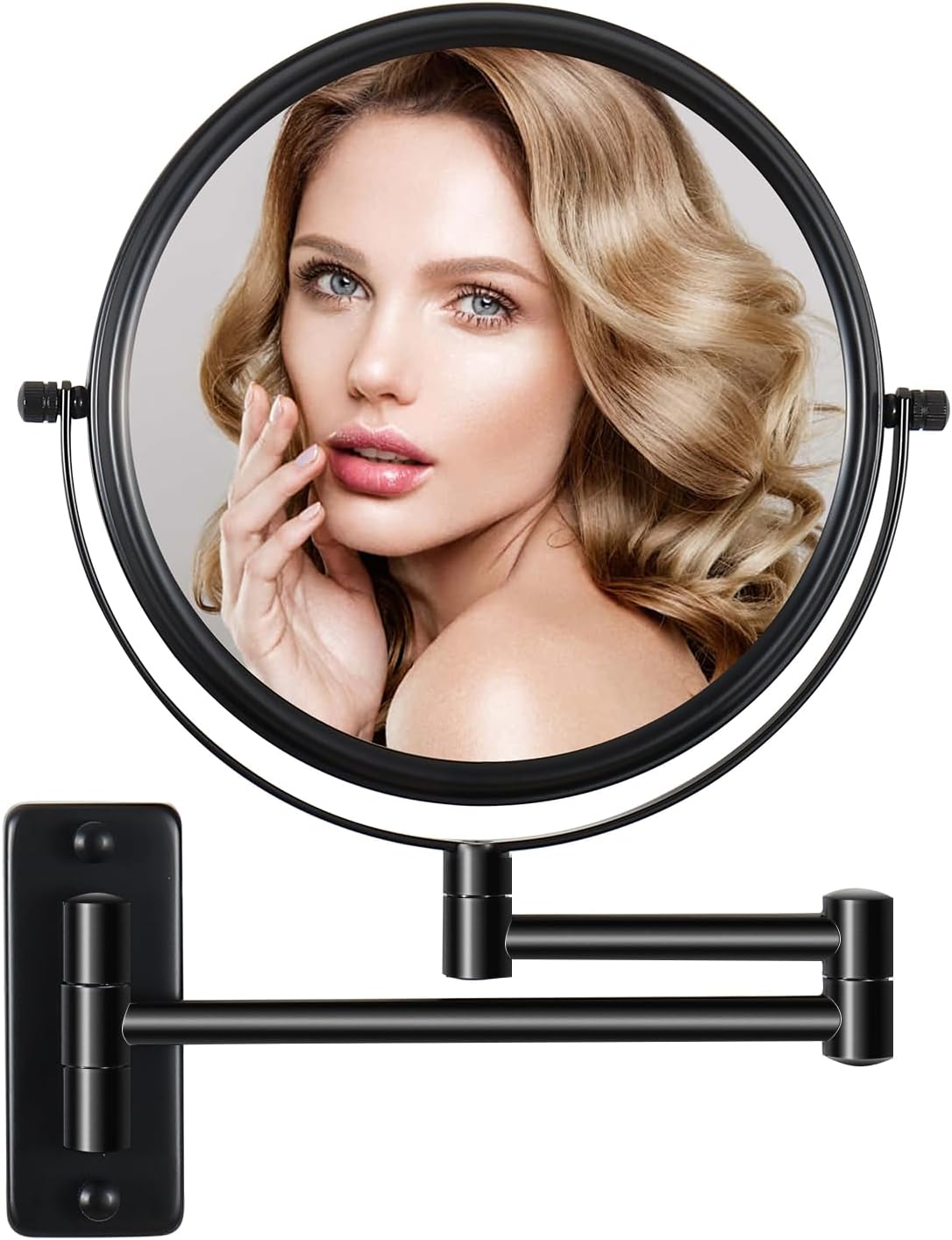 Makeup Mirror Black,10x