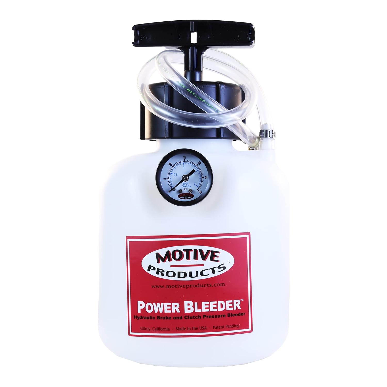 Motive Products 0165 Power Bleeder 2-Quart Tank with Hose and Rear Adapter, Compatible with Brembo and KTM Motorcycles