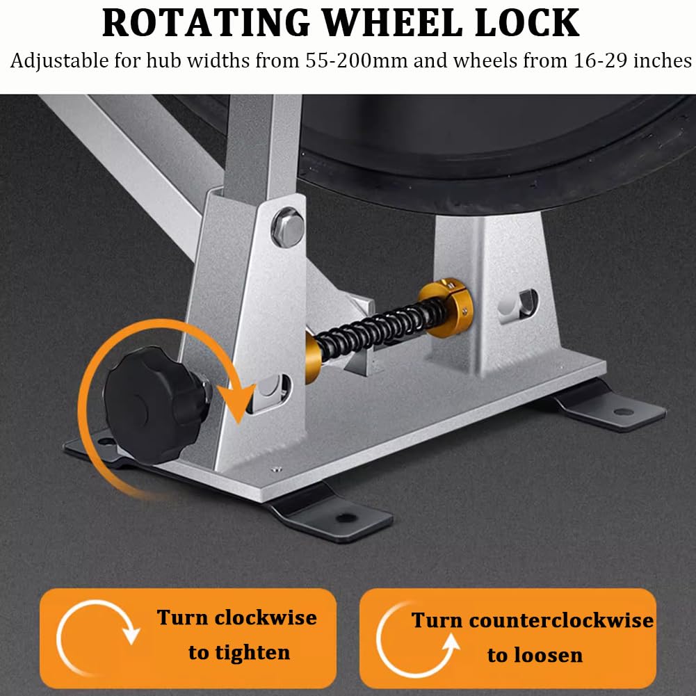 Kit De Reparación Y Alineación De Ruedas De Bicicleta Extraíble con Indicador De Cuadrante Y Herramienta De Ajuste De Llanta De Aluminio, Adecuado para 16-29 Pulgadas