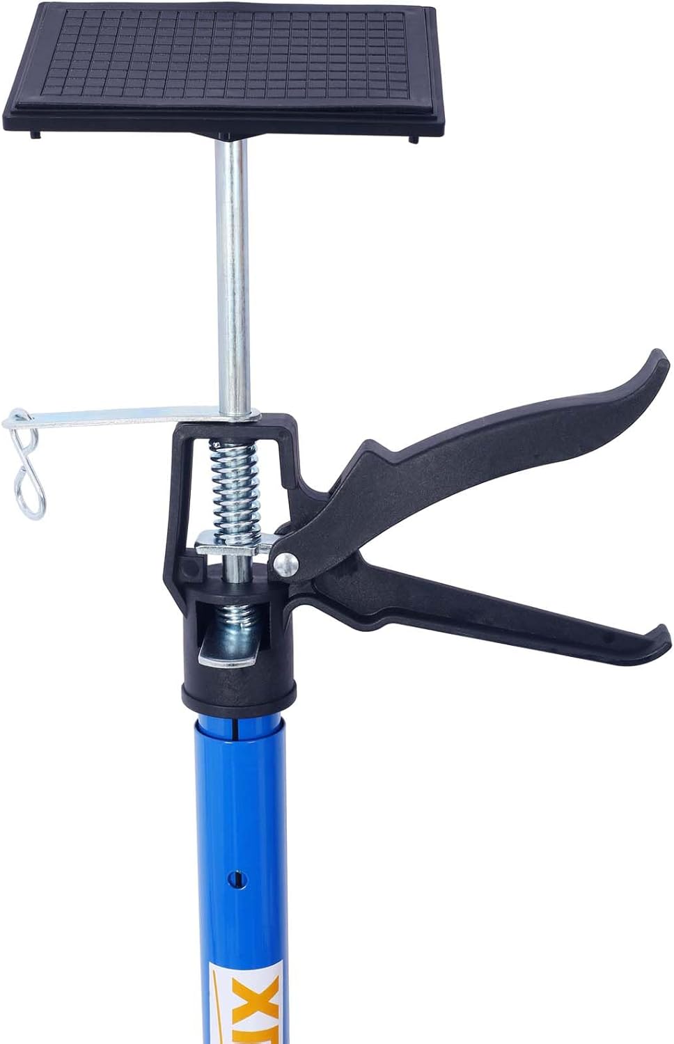 4 Pack Adjustable Support Pole, Steel Telescopic Adjustable 3rd Hand Support System, Extends 45 to 114 Inch, Supports up to 154 lbs for Jacks, Cargo Bars, Drywalls (Blue, 45"-114" 4PC)