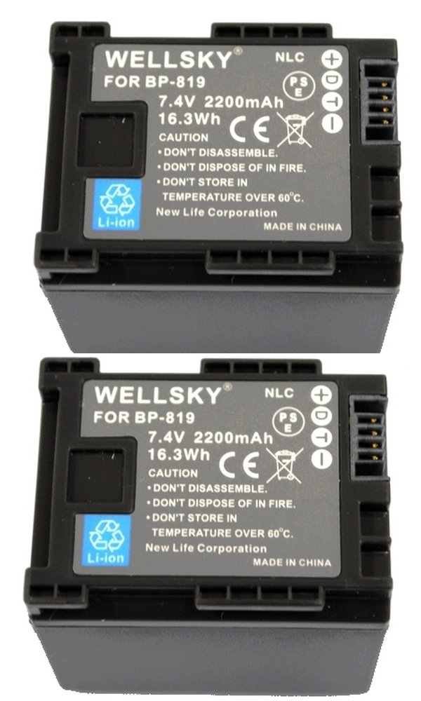 その他 Canon BP-819D Amazon | WELLSKY BP-819 BP-819D BP-809 BP-808 2個 互換
