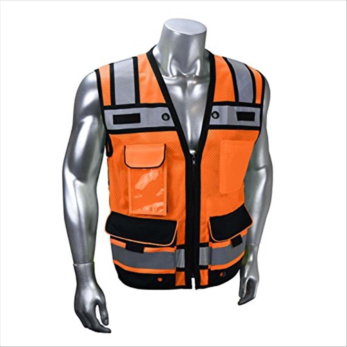 Radians SV65-2ZOM-M Type R Class 2 Heavy Duty Surveyor Safety Vest - Orange Medium, ANSI 107 Compliant