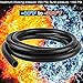 5 Feet Fuel Line Hose, 5/8 Inch Inside Diameter NBR Fuel Line Hose, Black Fuel Systems Engines Hose Braided Rubber Fuel Line Hose
