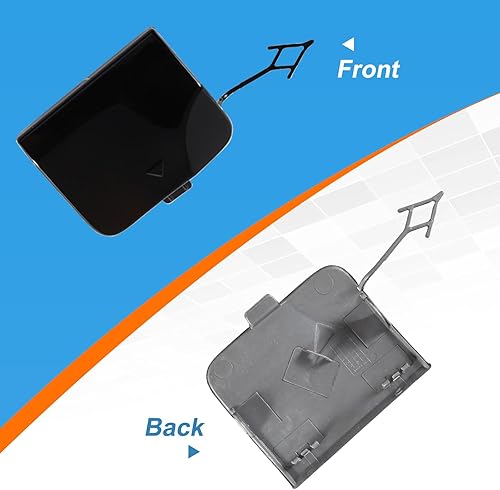 Miniatura 5 de CZShiYue Tapa de gancho de remolque de parachoques trasero Tapa de remolque para BMW X3 G01 G08 2018 2019 2020 51127498525 (plateado, lado derecho