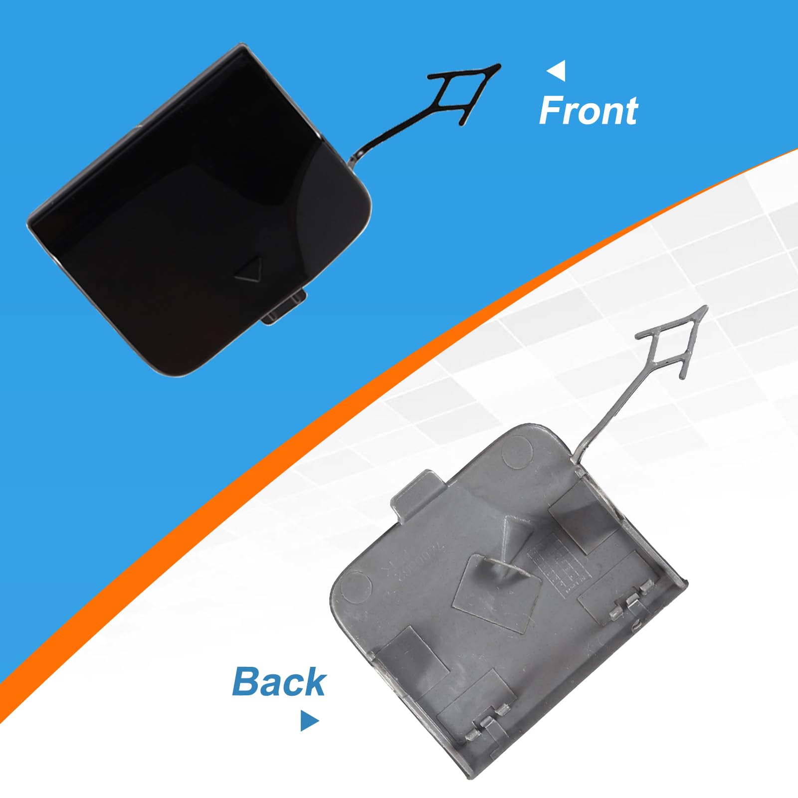 Capuchon De Crochet De Remorquage Pour BMW X3 G01 G08 2018-2020 - Côté Passager, Argenté