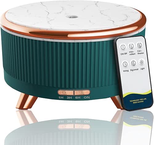 Diffusers for Essential Oils Large Room, 500ml Aromatherapy Diffuser Cool