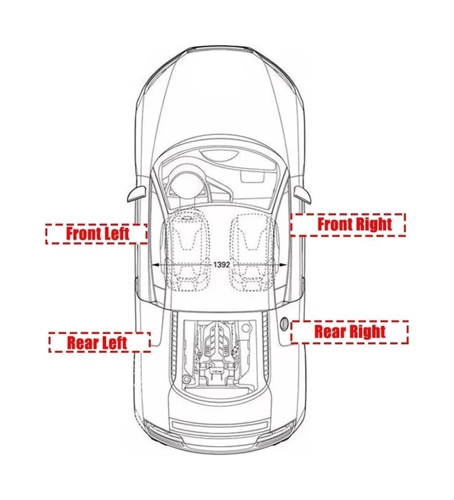 Barras Techo Coche Barra De Equipaje Carcasa Extremo Riel Cubierta Estante Barras Techo Coche Plástico para Benz para Viano V260 2008-2015(Rear Left)
