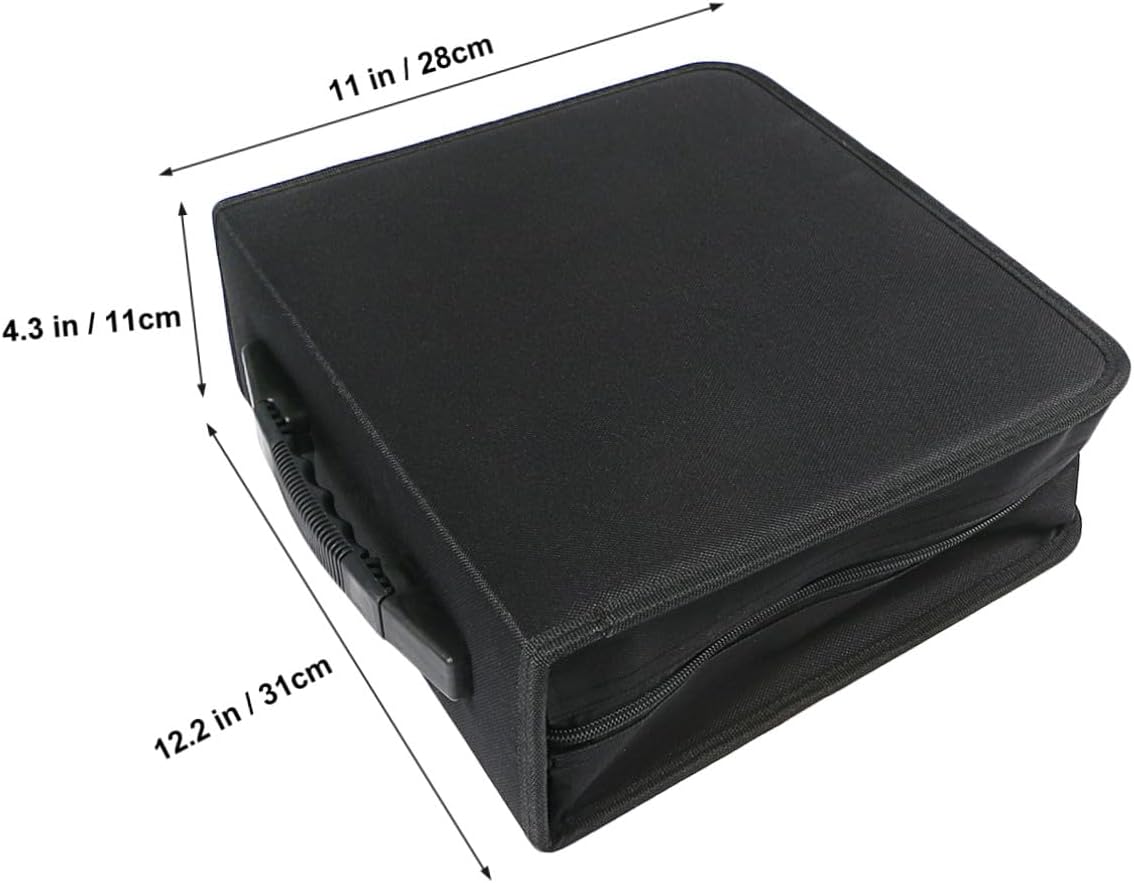 Veemoon Disc CD Dvd Storage Bag Zipper Design Organizer Wallet for Travel and Scratches Portable Album Holder Box for and Dvds