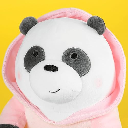 Miniatura 4 de MINISO We Bare Bears - Peluche de 95 pulgadas con diseño de oso de peluche de panda que abraza y es muy suave almohada para niñas y niños pequeños y