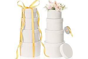 Tenceur Velvet Round Flower Boxes Set