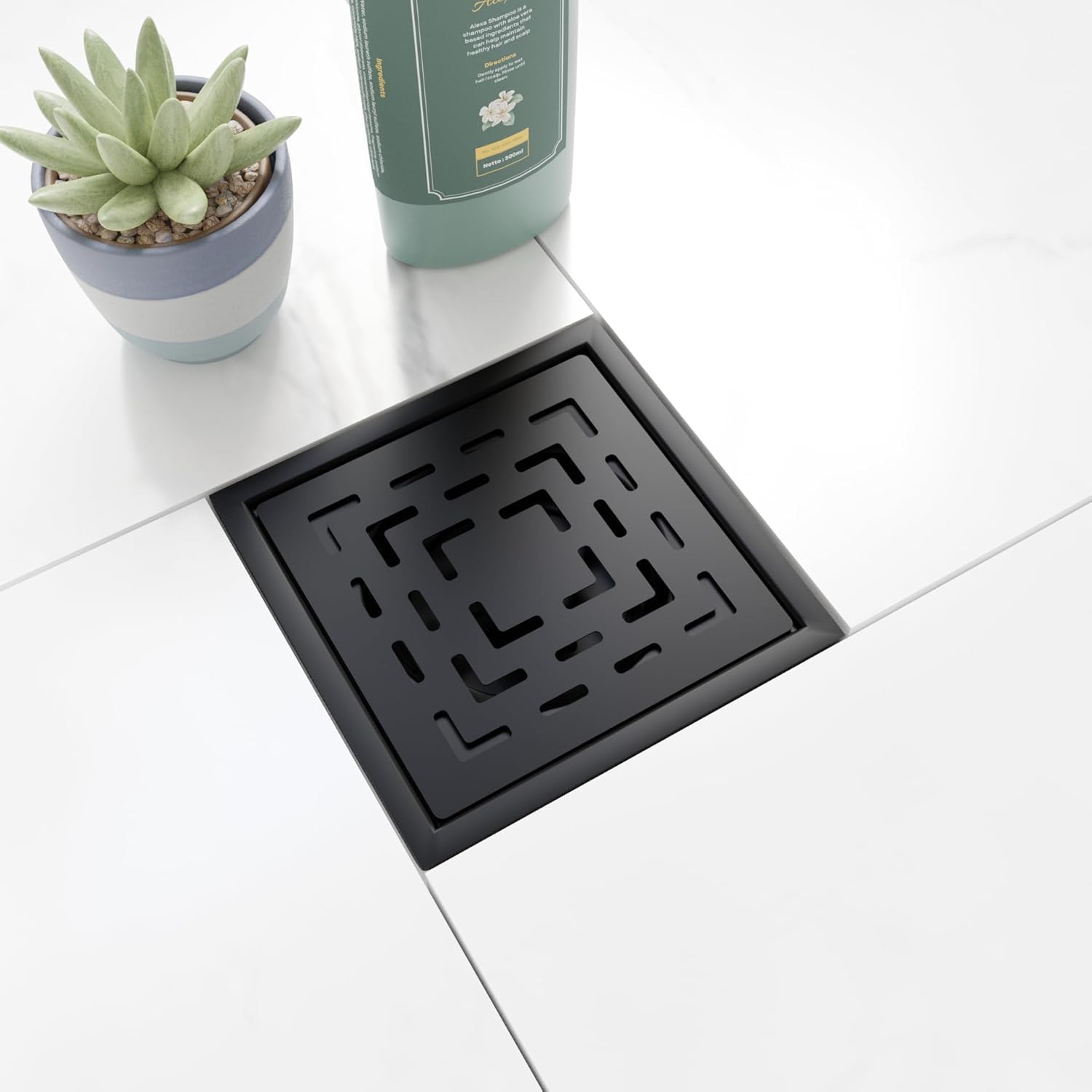 Swell Floor Drain,PM1003 | 304 Stainless Steel | No Welding No Leakage | 6x6 Inches (Elite Black, Floor Drain) (B0D83K7TY8) Amazon Price History, Amazon Price Tracker
