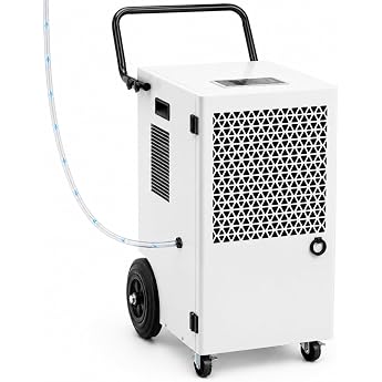 120 L/Day Compressor Electric Dehumidifier Room Dehumidifier Cellar with Pump and Drain Hose 300 m /600 m  Power Dehumidifier Bathroom 24H Timer Drying Laundry