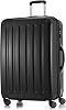 HAUPTSTADTKOFFER - Alex - Hardshell Suitcase, Large Luggage, 4 Wheels, TSA, 75 cm, 119 liters, Black