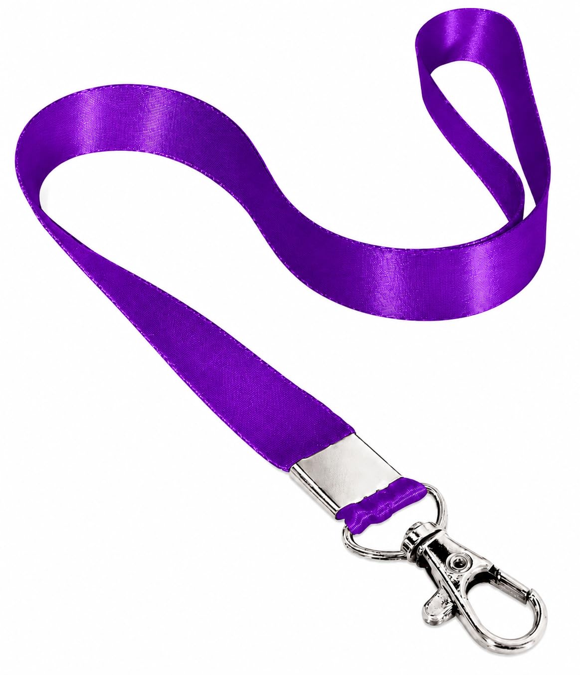 Z6 20mm Purple Neck Lanyards (100 Pack) – Extra-Wide Flat Woven Polyester Neck Straps with Heavy-Duty Swivel Lobster Clasp for ID Badges, Keys, Event Passes, and Office Credentials-image-48