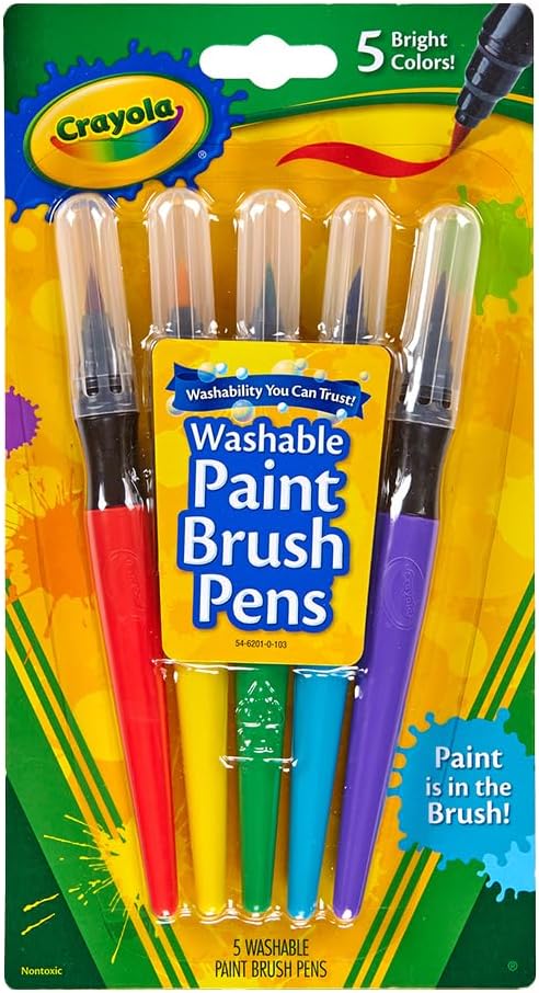 Washable Paint BrUSh Pens, Multi-Colour, Cy54-6201