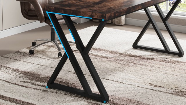 Amazon | Tribesigns 机 デスク 140cm パソコンデスク 奥行60cm 学習机