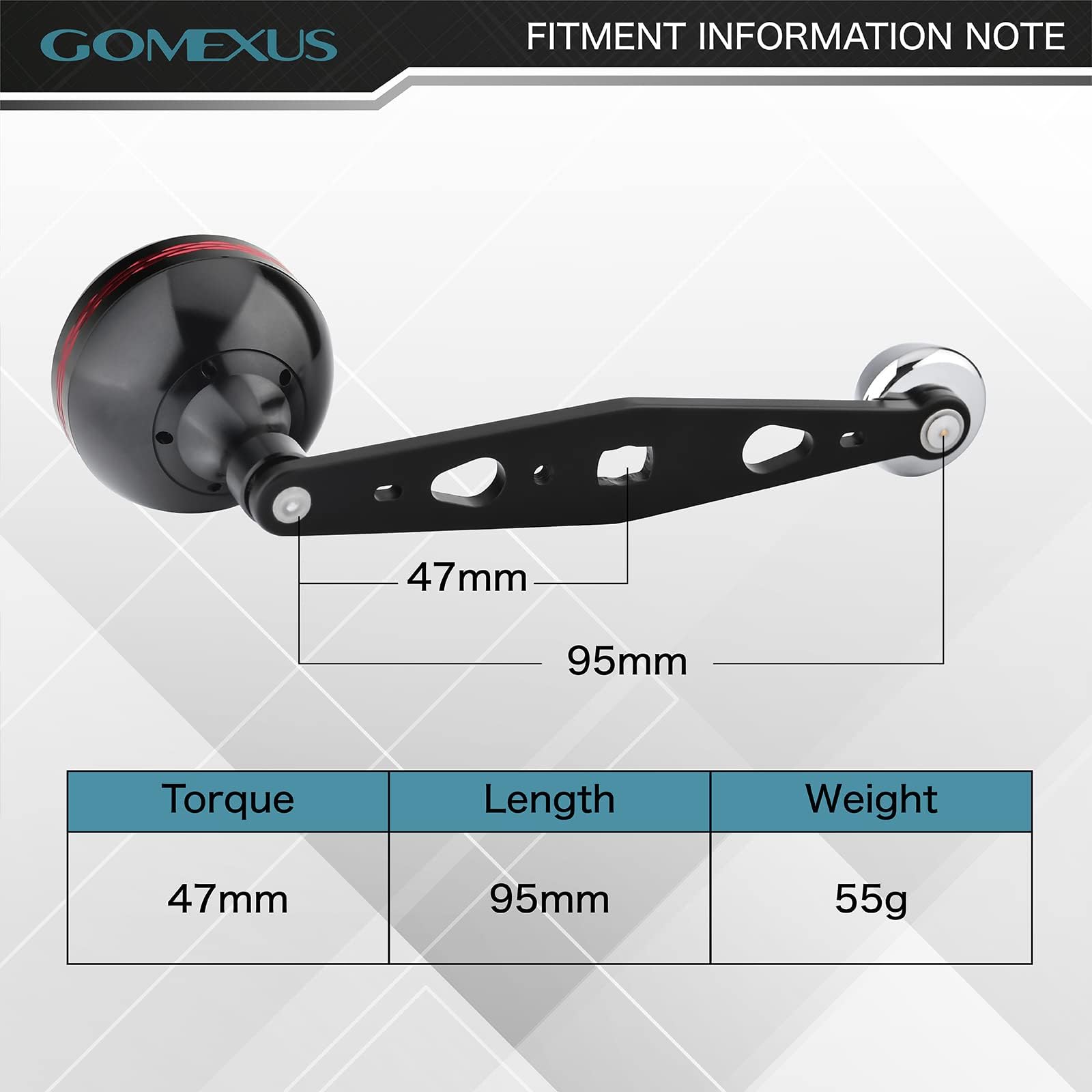 Amazon | GOMEXUS パワーハンドル Kastking Roverラウンドリールレッド