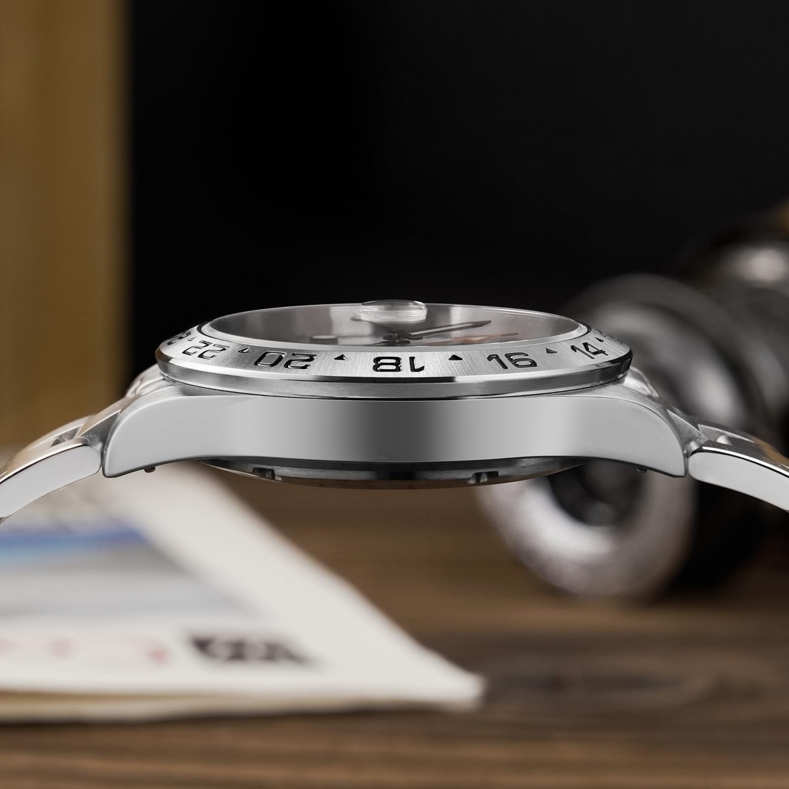 watchdives Zegarek automatyczny GMT WD1993 Dual Time Zone Dive Zegarek na rękę 40 mm szafirowy kryształ 100 m wodoodporne zegarki dla mężczyzn