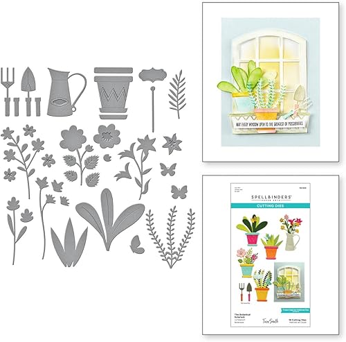 Miniatura 2 de Spellbinders Troqueles grabados con solarium botánico, metal