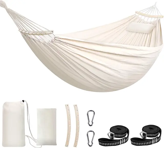 Hamac en toile Chihee, confortable et portable, support jusqu'à 300 kg