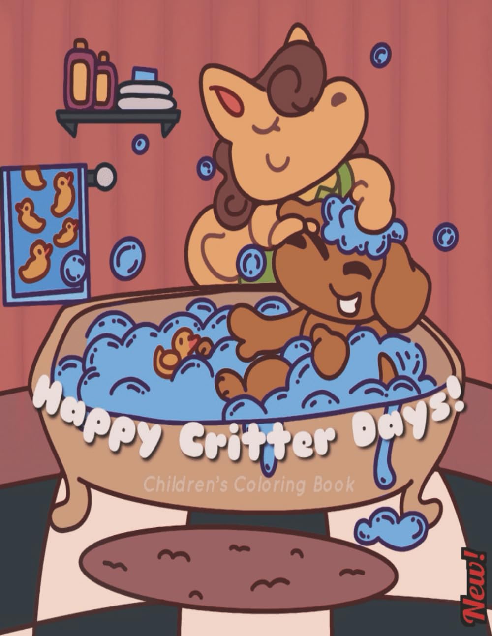 Happy Critter Days: A Cute and Cozy Coloring Book Featuring Animals, Daily Adventures, and Sweet Scenes