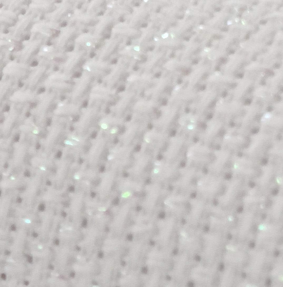 12" x 59" 14CT Counted Cotton Aida Cloth Cross Stitch Fabric (White Opal)