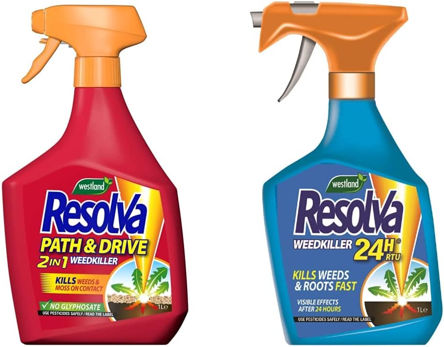 Resolva 20300515 Path & Drive Weed Killer 1L, Natural & 24H Ready To