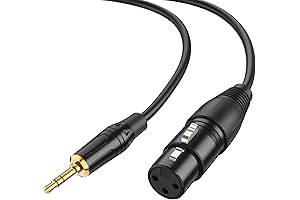 CableCreation 3.5mm (1/8 Inch) Stereo Male to XLR Female: Seamless Audio Connectivity