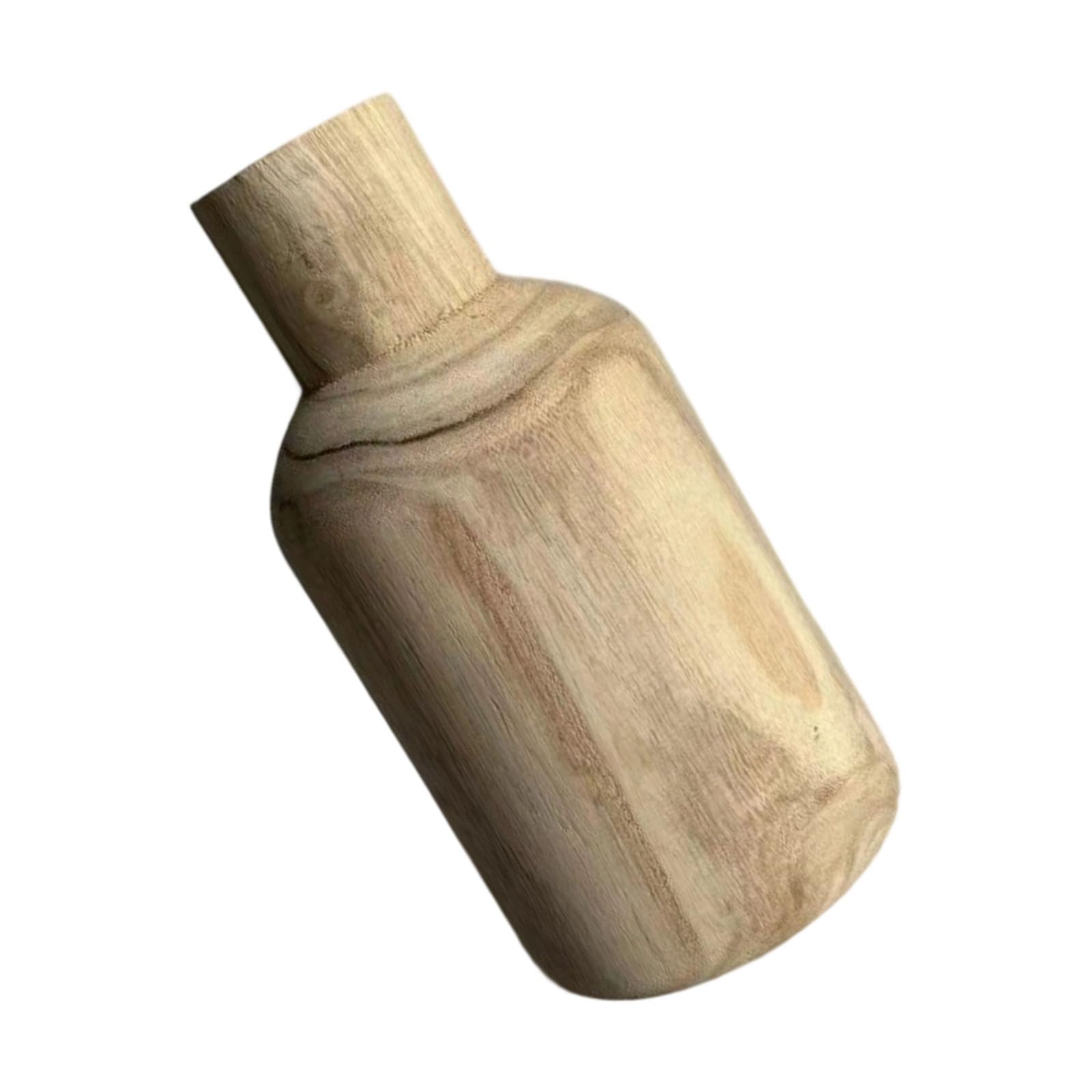 Kalttoy Farmhouses Wooden Vases with Natural Texture Flower Pots Container Decoration for Shelf Table Centerpieces Display Wooden Centerpieces Vases