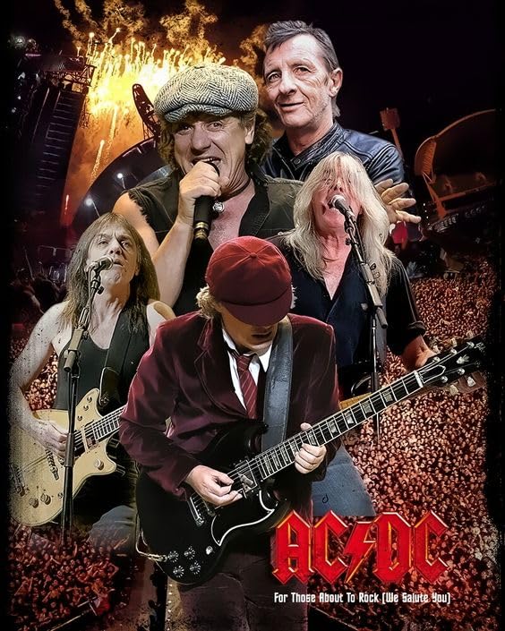 RAINFIRE CREATION AC DC Poster - 12x18 inch Wall Poster 170 GSM Paper ...
