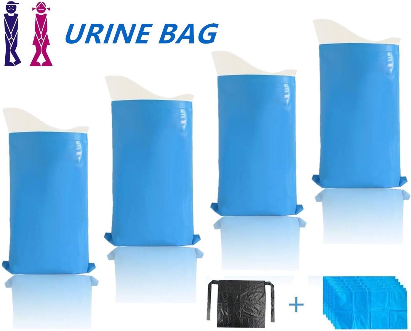 3 Packs 12 Pcs Disposable Urine Bags Large Capacity Portable Camping Pee Bags for Travel Super Absorbent Unisex Urination Bags Vomit Bags Car Toilet Mini Toilet for Traffic Jam Car Travel