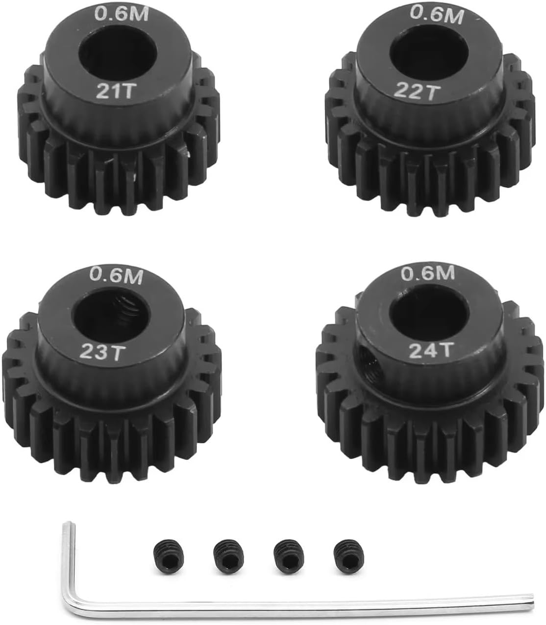 RCアップグレードアクセサリー HSP 1/10用 4個 0.6M 5mm 17T 18T 20T 21T 23T 24T 25T