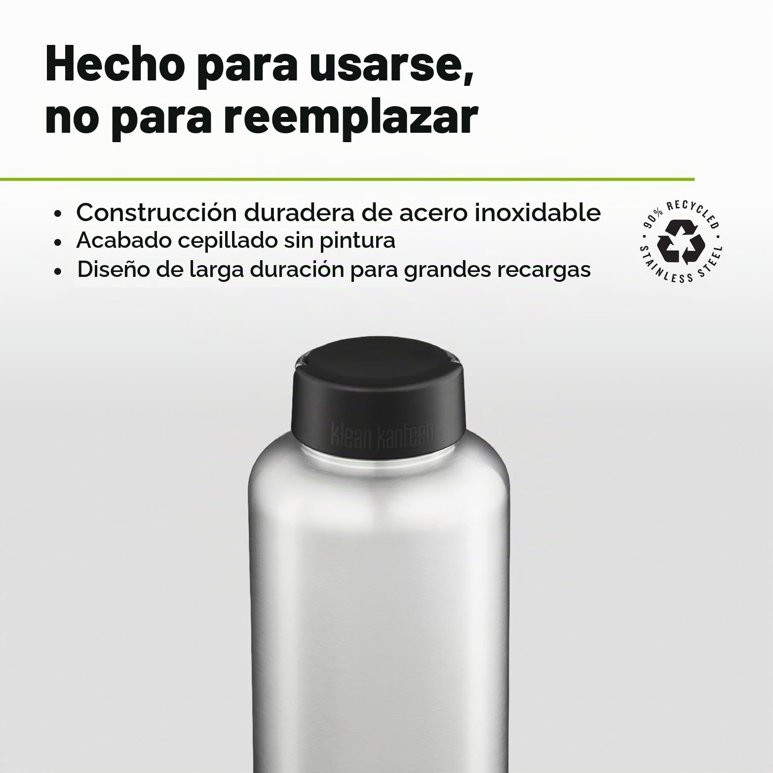 Klean Kanteen Botella Wide 64oz (w/Wide Loop Cap)