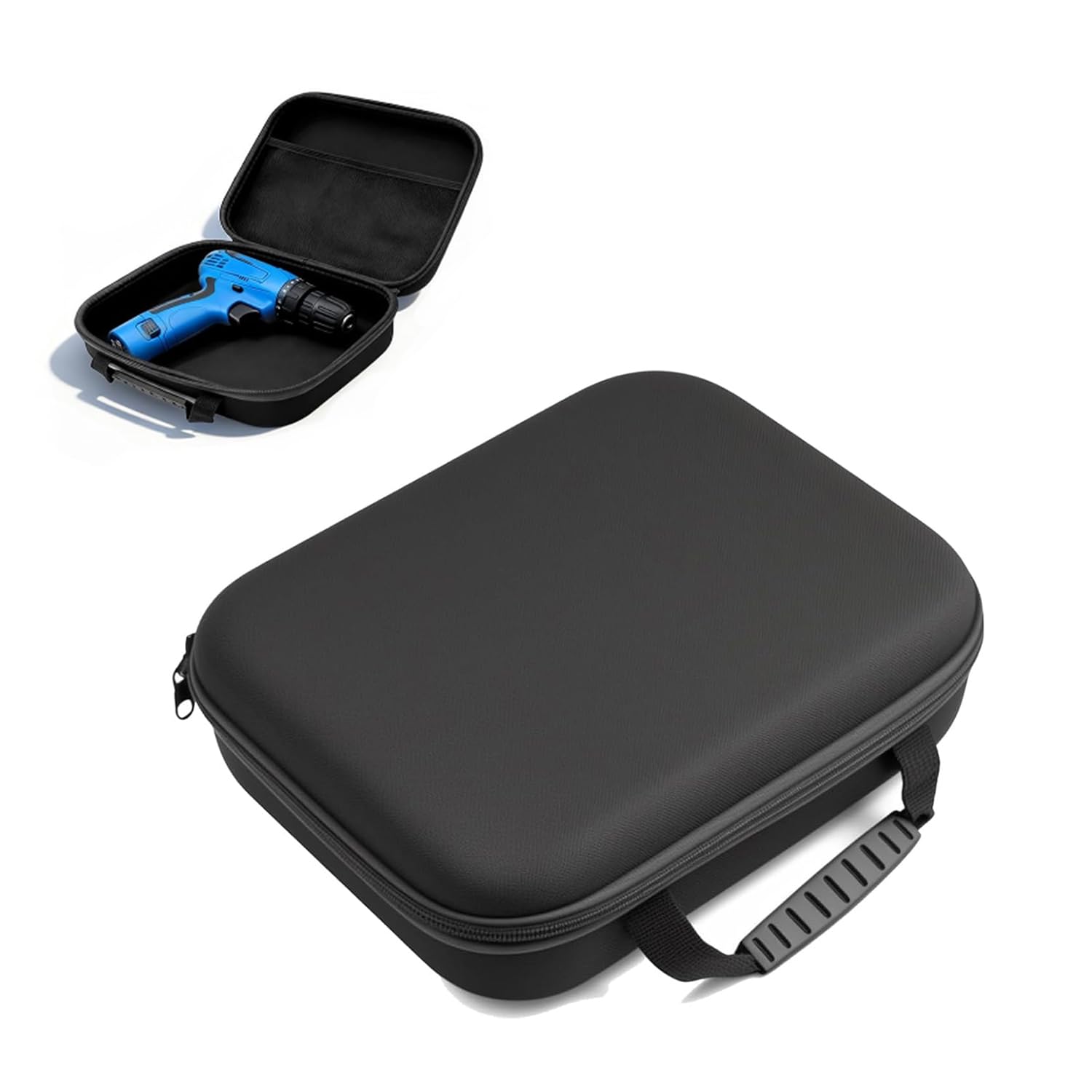 SIXHAOBU Small Tool Bag, Hard Storage Tool Bag Case, Storage Case for Electric Drill, 27 x 23 x 8 cm Hard Shell Waterproof Tool Storage Case, Portable Travel Bag for Electric Drill and Accessories
