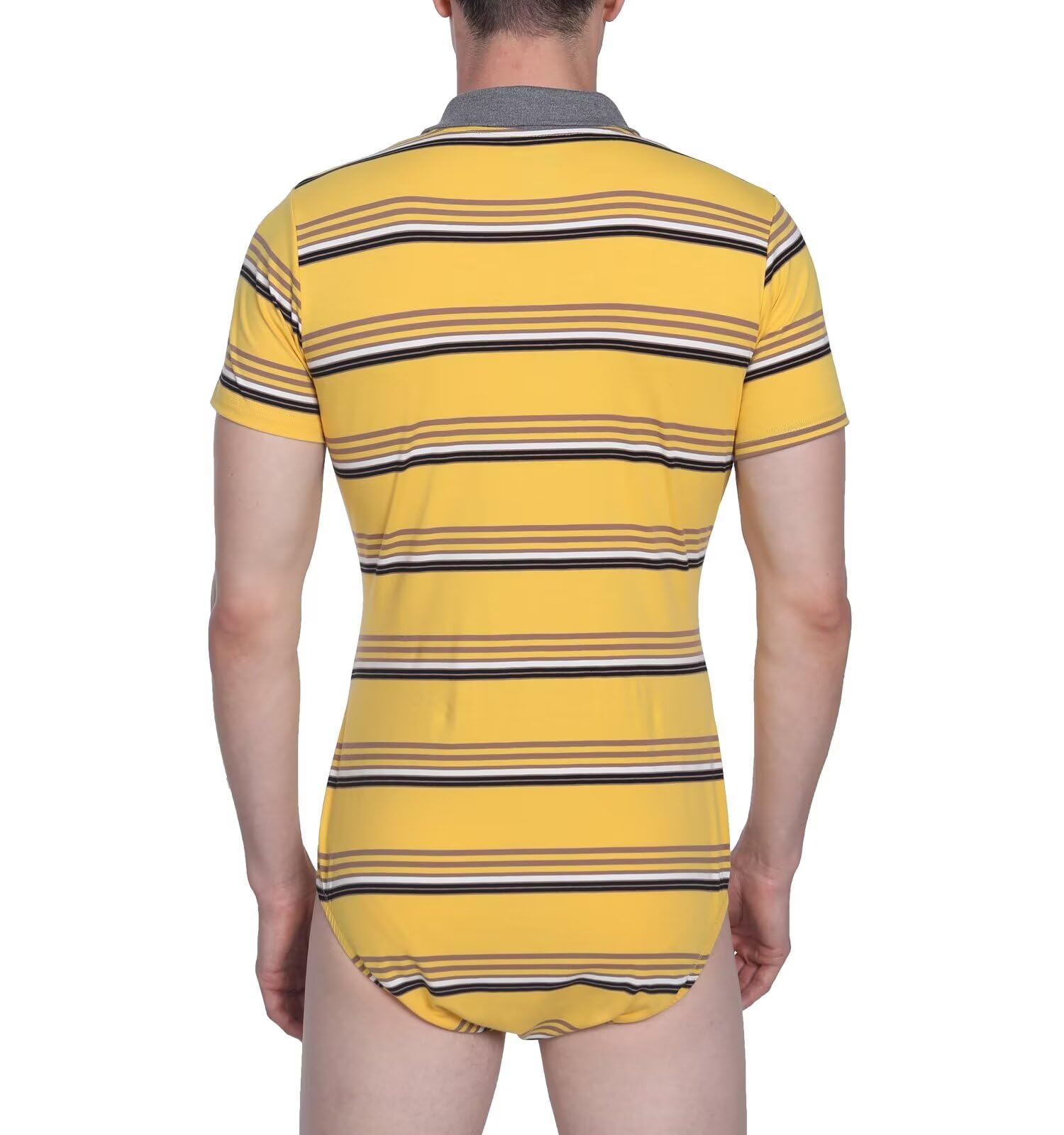 Landofgenie Onesie Męskie Jednoczęściowe Bawełniane Piżamy One Piece Dorosły Człowiek Rompers Polo Piżama