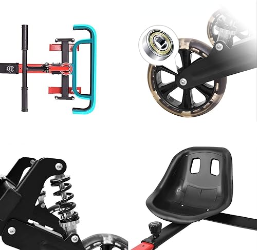 Miniatura 8 de Kit de marco de Go Kart con barra de choque para niños y adultos, kit de conversión de Go Kart compatible con scooter de autoequilibrio de 6.5