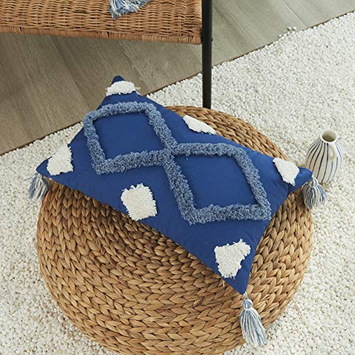 Wishwin Throw Fronha Tufted Tassel Fronha Diamond Grid Capa de Almofada Para Sofá Doméstico e Carro