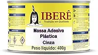 Massa Adesiva Plástica Cinza Ibere 400 g
