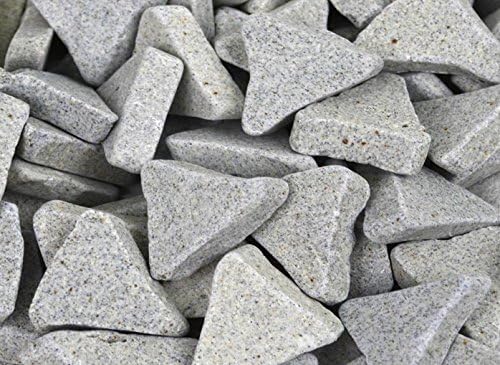 1" Angle-Cut Ceramic Media - 1 Lb Vibratory Tumbler Jewelry Making Polishing Deburring Cleaning Tool